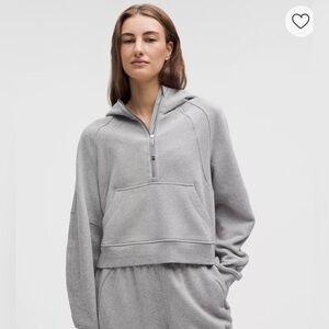 Lululemon Scuba Oversized Half-Zip Hoodie-Grey Size M/L